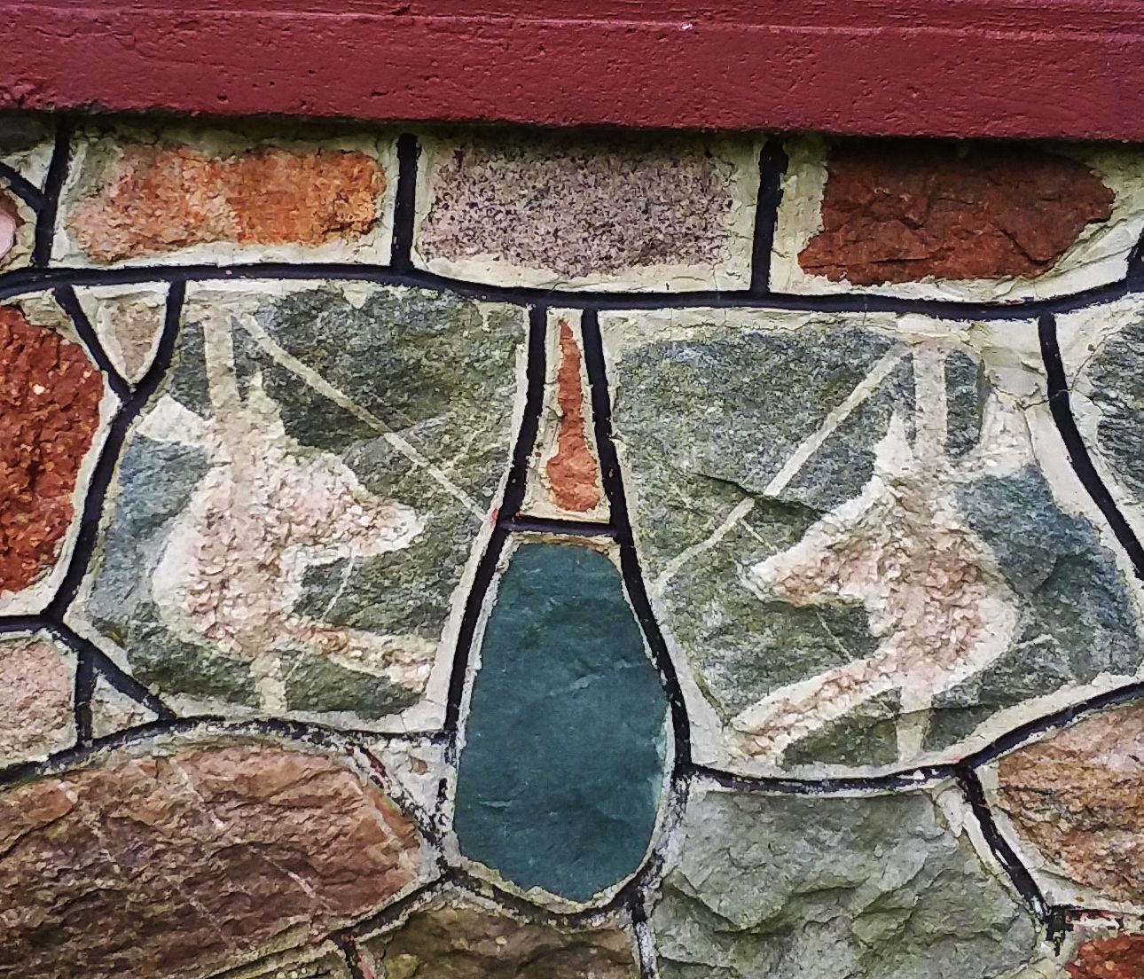 Strange rock foundation
